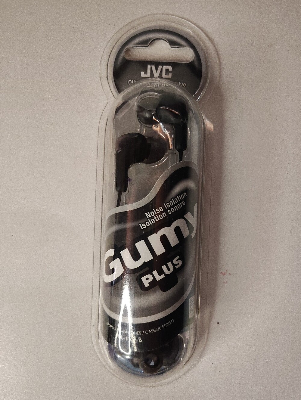 Black JVC - HA-FX7-B Wired In-Ear Headphones Gumy Plus